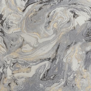 MC7108 Carrara Dark Grey Marble with Gold Glitter