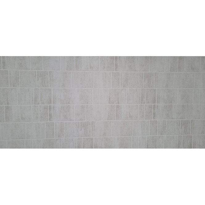 WPA016 Light Grey Tiled Wet Wall Panel Shower Panel